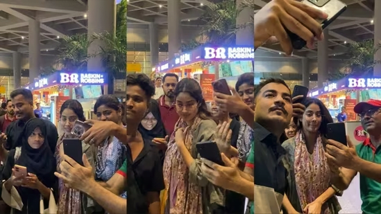 Janhvi Kapoor Faces Uncomfortable Encounter with Overeager Fans at Mumbai Airport