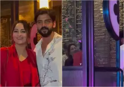 Newlyweds Sonakshi Sinha and Zaheer Iqbal Enjoy Intimate Dinner with Family and Friends