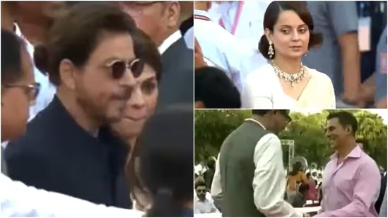 Shah Rukh Khan, Kangana Ranaut, Akshay Kumar, Rajinikanth, Arrive at Narendra Modi's Swearing-in Ceremony. Watch