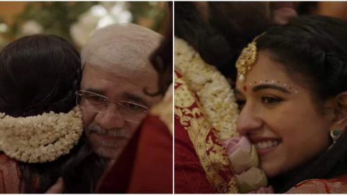 Anant Ambani and Radhika Merchant's Wedding: Bride's Emotional Moment with Father Viren Merchant During Grah Shanti Puja