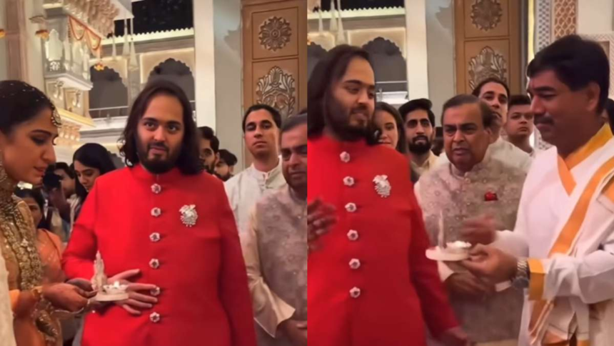 Mukesh Ambani Gets Emotional During Radhika Merchant's Bidaai, Netizens React as Video Goes Viral - WATCH