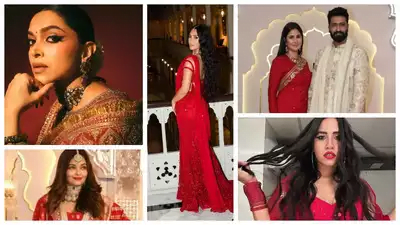 Glamour in Red: Celebrities Who Dazzled in the Scarlet Hue at the Anant Ambani and Radhika Merchant's Lavish Wedding