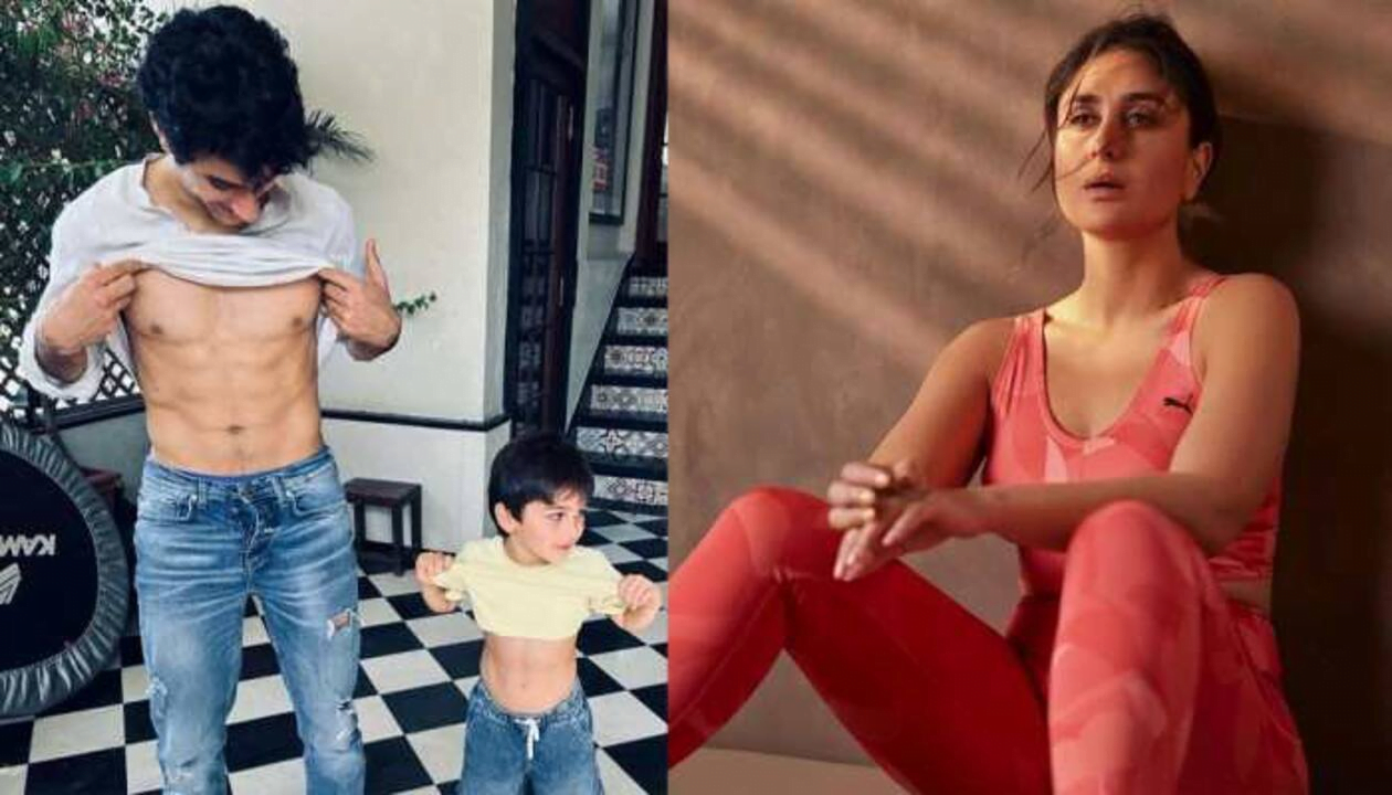 When Kareena Kapoor Khan Shared an Adorable Pic of Ibrahim Ali Khan and Taimur Ali Khan Flaunting Their Abs