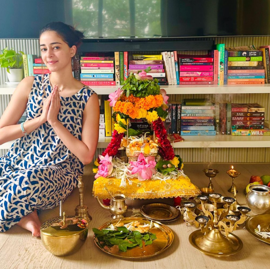 Ananya Panday Embraces Shrawan Festivities: A Sneak Peek into Her Monday Pooja Celebrations