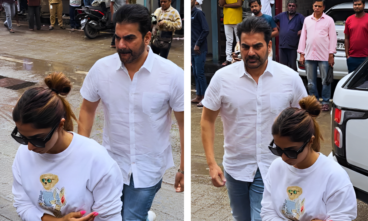 Arbaaz Khan, Wife Sshura Khan Arrive to Attend Malaika Arora's Father Anil Mehta's Funeral: A Sad Unison