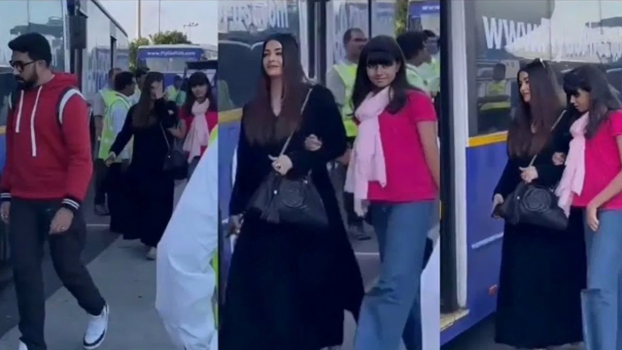 Abhishek Bachchan, Aishwarya Rai Bachchan and Aaradhya Bachchan Spotted at Dubai Airport- Video Goes Viral Amid Divorce Rumors