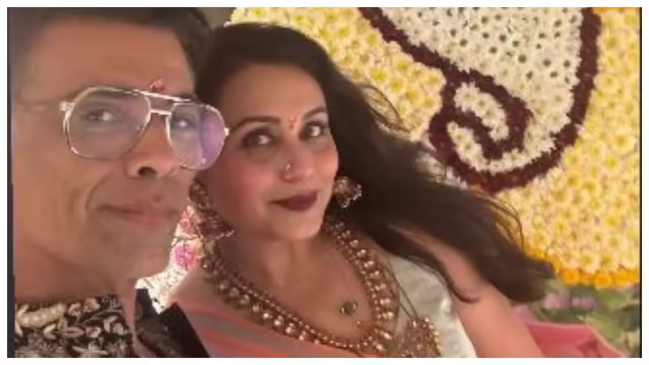 Karan Johar and Rani Mukerji Reunite for a Heartwarming Ganesh Chaturthi Celebration