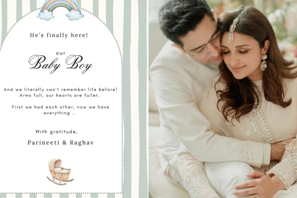 Parineeti Chopra and Raghav Chadha Welcome Baby Boy: "Our Hearts Are Fuller"