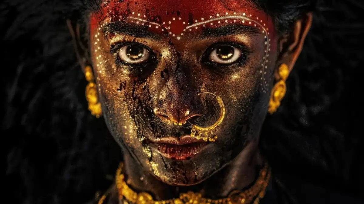 Bhoomi Shetty's Fierce First Look as 'Maha' in Prasanth Varma's 'Mahakali' Unveiled