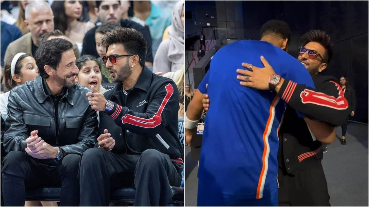 Ranveer Singh at NBA Abu Dhabi: His Star-Studded Meet with Adrien Brody & Karl-Anthony Towns