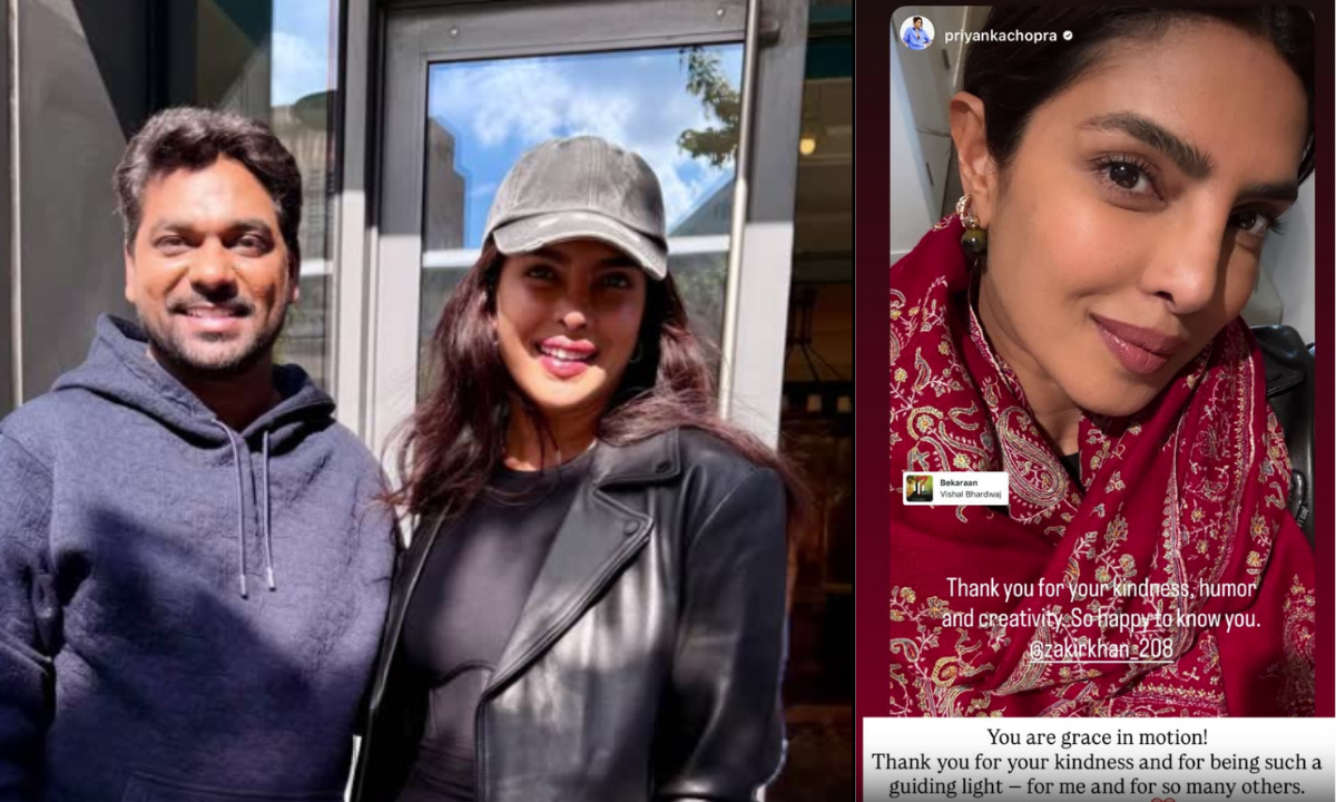 Priyanka Chopra and Zakir Khan Share a New York Lunch, Exchange Heartfelt Praise