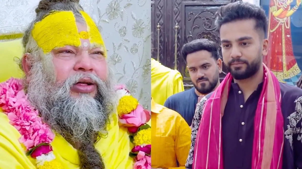 Elvish Yadav Meets Premanand Ji Maharaj: Bigg Boss Winner Vows to Chant 'Radha' 10,000 Times Daily