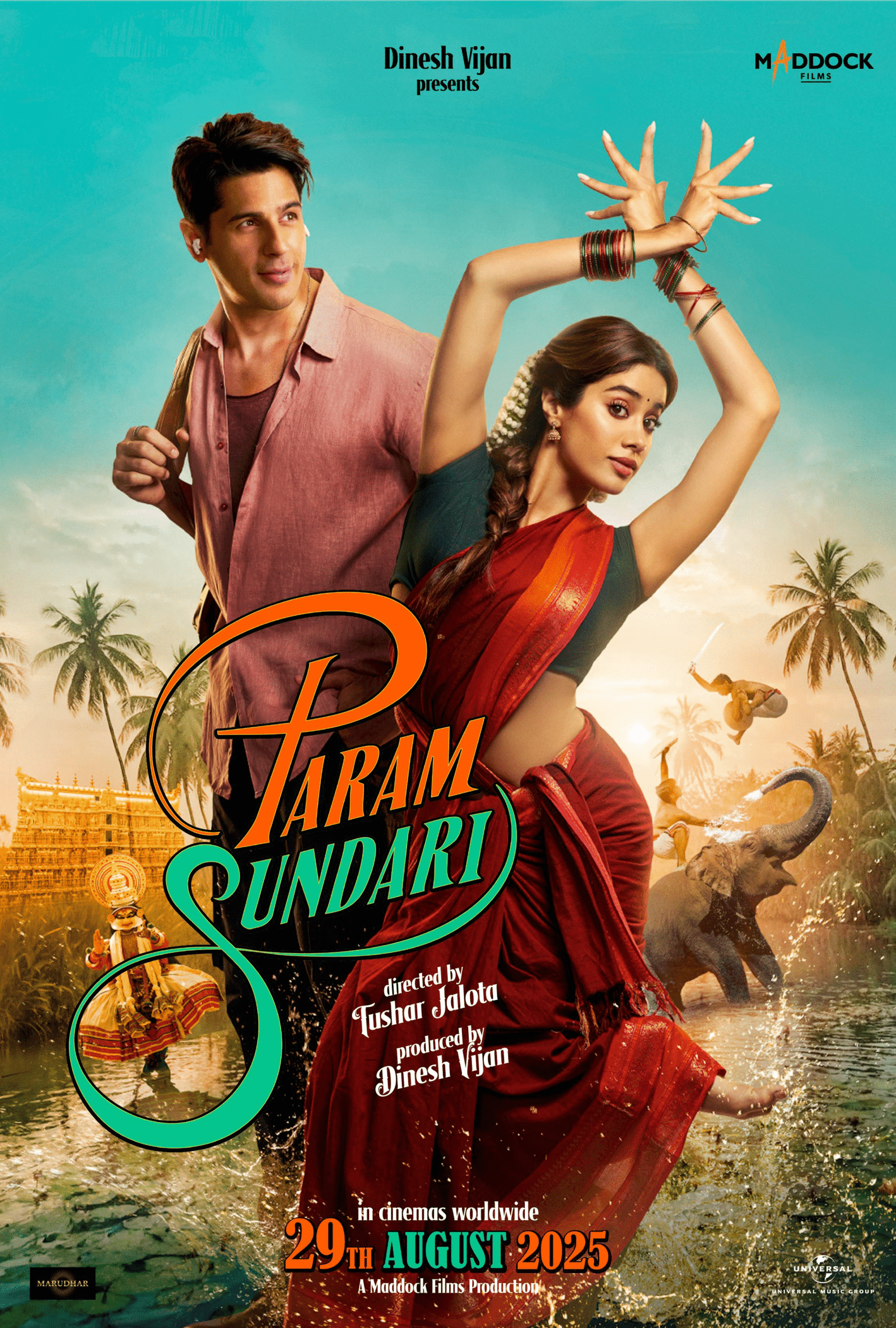 Param Sundari OTT Release: Your Guide to Watching Sidharth and Janhvi's Rom-Com Online