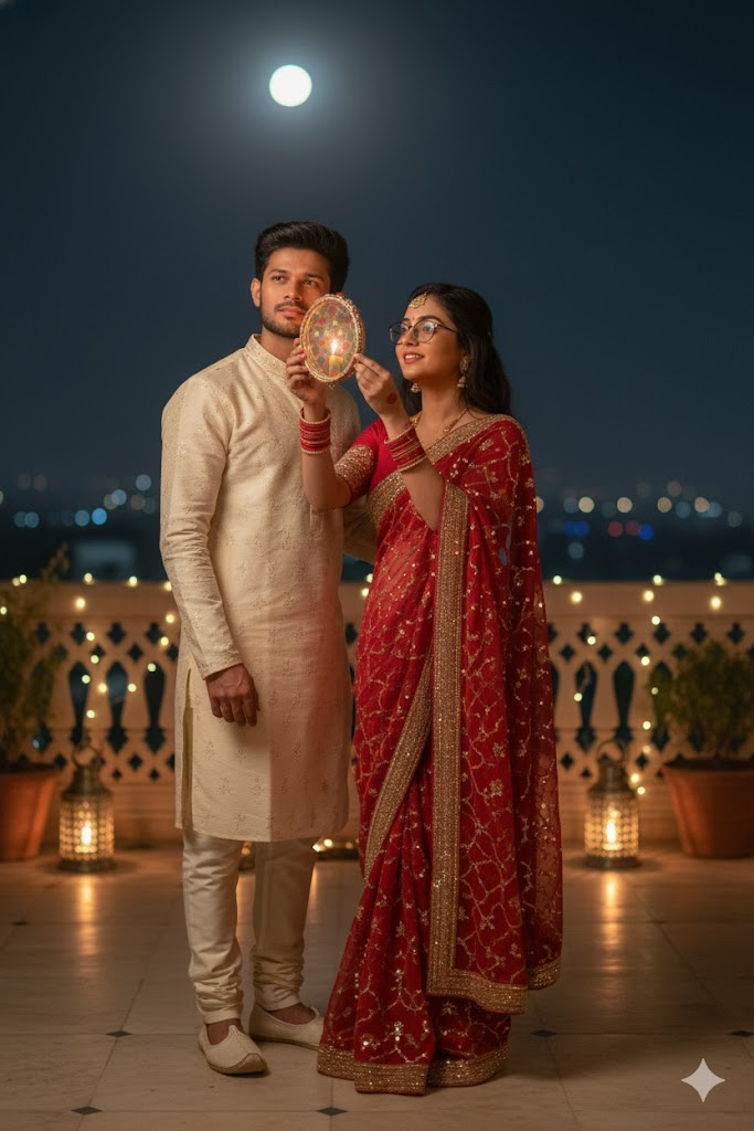 Karwa Chauth Gemini AI Prompts Edit: Create Stunning Couple Portraits with AI