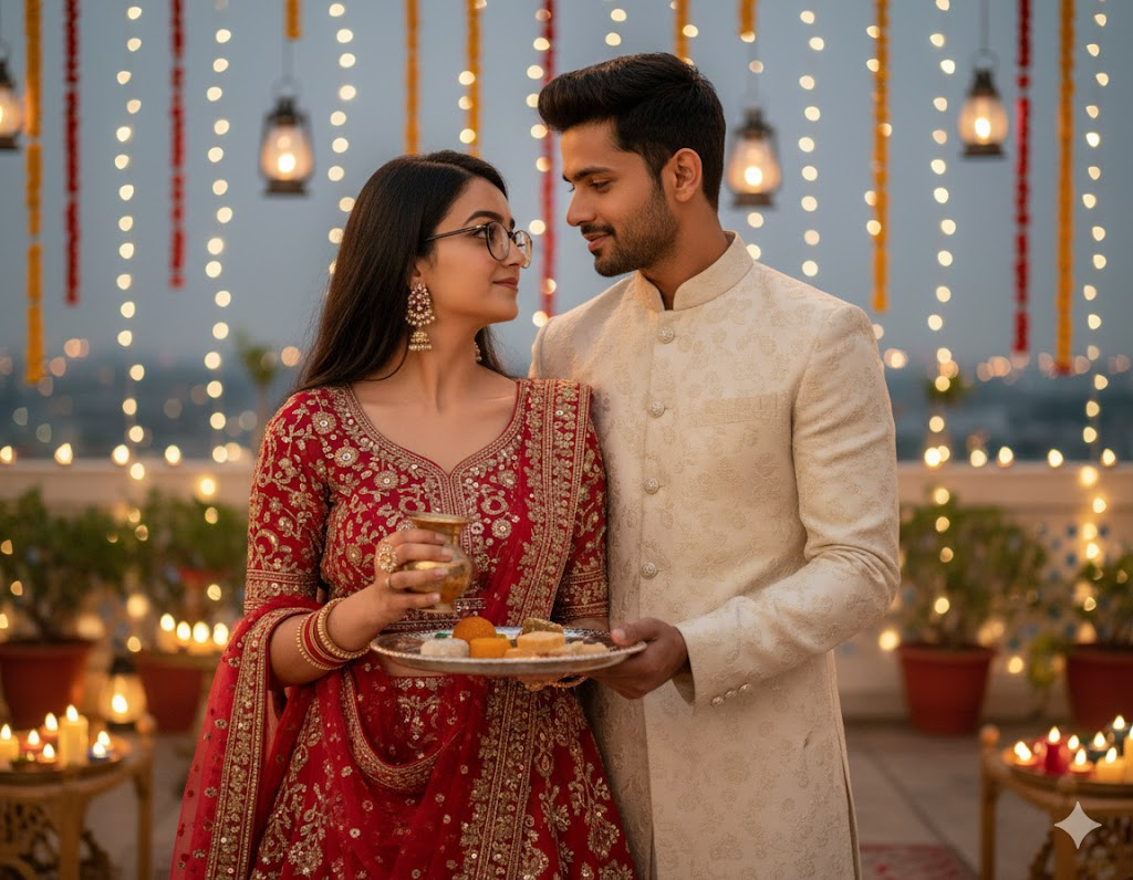 Karwa Chauth Gemini AI Prompts Edit: Create Stunning Couple Portraits with AI