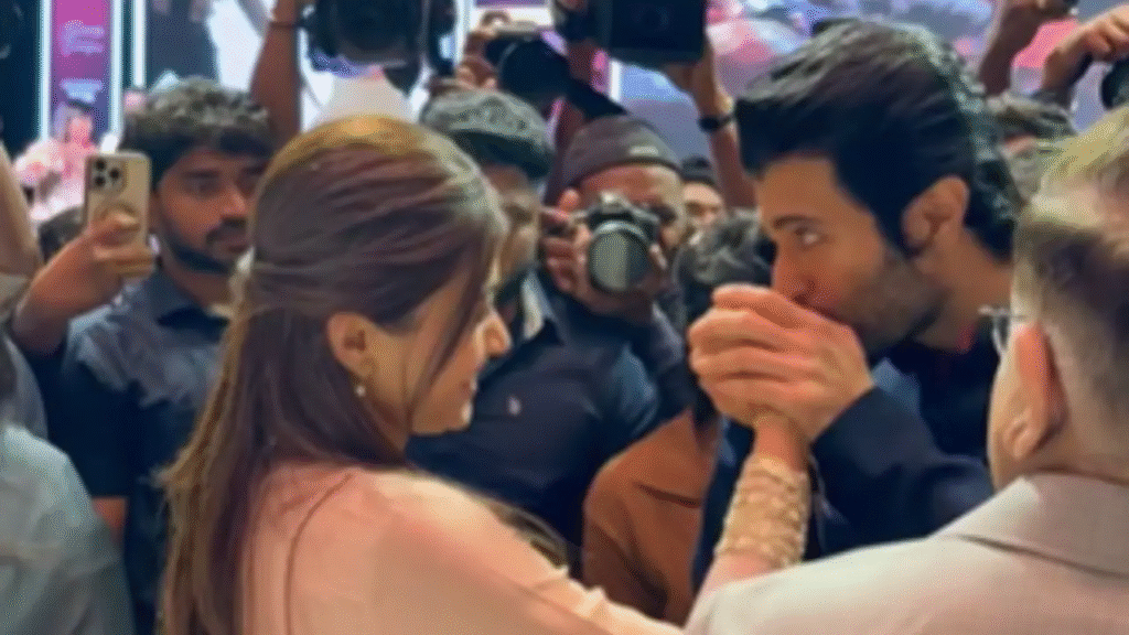 Vijay Deverakonda Kisses Rashmika Mandanna's Hand in Sweet PDA Moment, Fuels Wedding Buzz