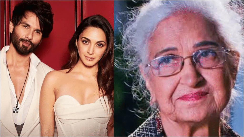 Bollywood Stars Shahid Kapoor and Kiara Advani Pay Tribute to Late Co-Star Kamini Kaushal